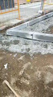 Construcción acera · Barcelona · 2025